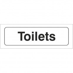 Toilets Sign 300 x 100mm