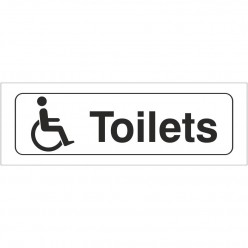 Disabled Toilet Door Sign...
