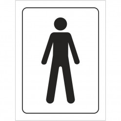 Male Toilet Symbol Door Sign