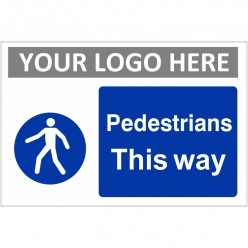 Pedestrians This Way Sign...