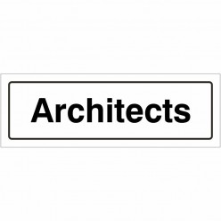 Architects Door Sign 300mm x 100mm