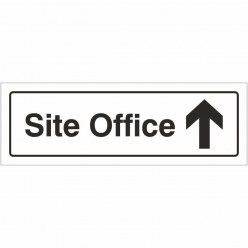 Site Office Arrow Up Door Sign 300mm x 100mm