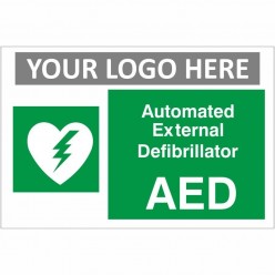 Automated External Defibrillator Sign With or Without Your Logo