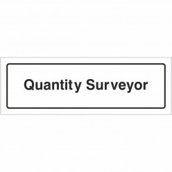 Quantity Surveyor Door Sign...