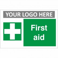 First Aid Sign With or Without Your Logo