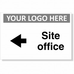 Site Office Arrow Left Sign With or Without Your Logo