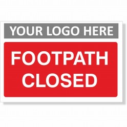 Footpath Closed Sign With...