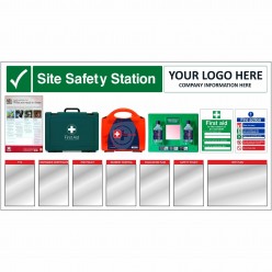 Site Safety Station With or Without Your Logo 2000mm x 1100mm - 3mm Aluminium Composite