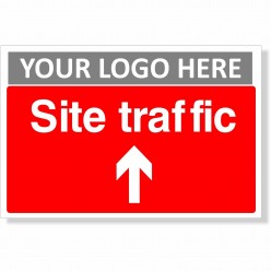 Site Traffic Arrow Up Sign With or Without Your Logo
