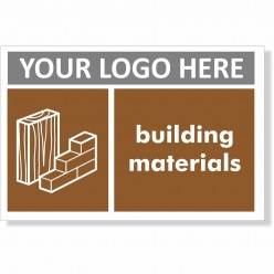 Building Materials Recycling Sign With or Without Your Logo