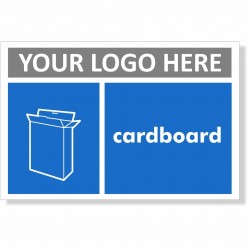 Cardboard Recycling Sign With or Without Your Logo