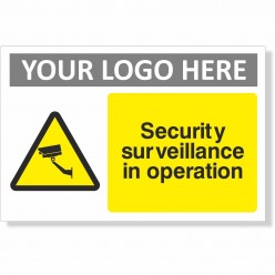 Security Surveillance In Operation Sign With or Without Your Logo