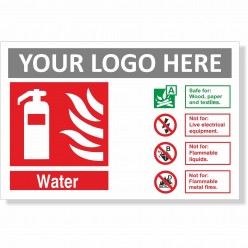 Water Fire ID Sign With or Without Your Logo