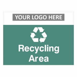 Recycling Area Sign With or Without Your Logo