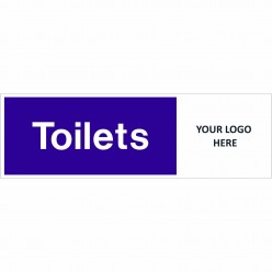 Toilets Door Sign 400mm x 150mm