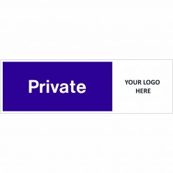 Private Door Sign 400mm x 150mm