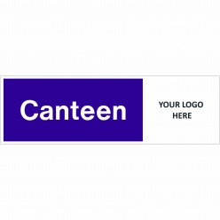 Canteen Door Sign 400mm x 150mm