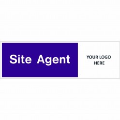 Site Agent Door Sign 400mm x 150mm