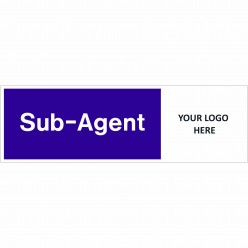 Sub Agent Door Sign 400mm x 150mm