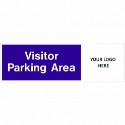 Visitor Parking Area Sign 400mm x 150mm