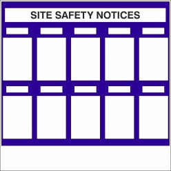 Site Safety Notices With or Without Your Logo 1220mm x 1220mm - 3mm Aluminium Composite