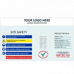 Company Information Here Sign With or Without Your Logo 3600mm x 210mm - 3mm Aluminium Composite