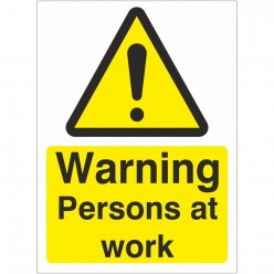 Warning Persons at Work Sign