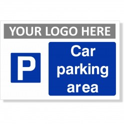 Car Parking Area Sign With...