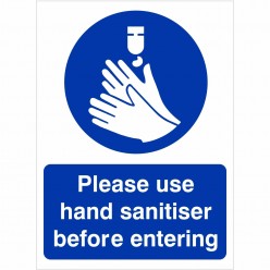 Please Use Hand Sanitiser...