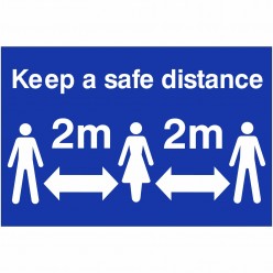 Keep A Safe Distance Sign...