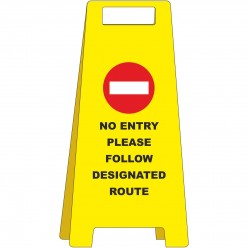 No Entry Please Follow...