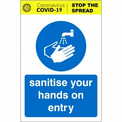 Sanitise You Hands On Entry...
