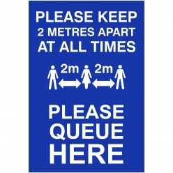 Please Keep 2 Metres Apart...