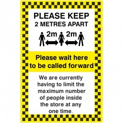 Please Keep 2 Metres Apart...