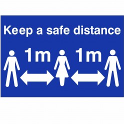 Keep A Safe Distance Sign...