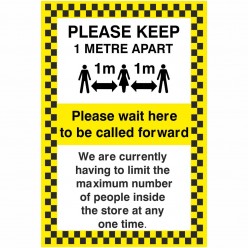 Please Keep 1 Metre Apart...