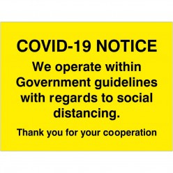 COVID-19 Notice We Operate...