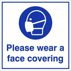 Please Wear A Face Covering...